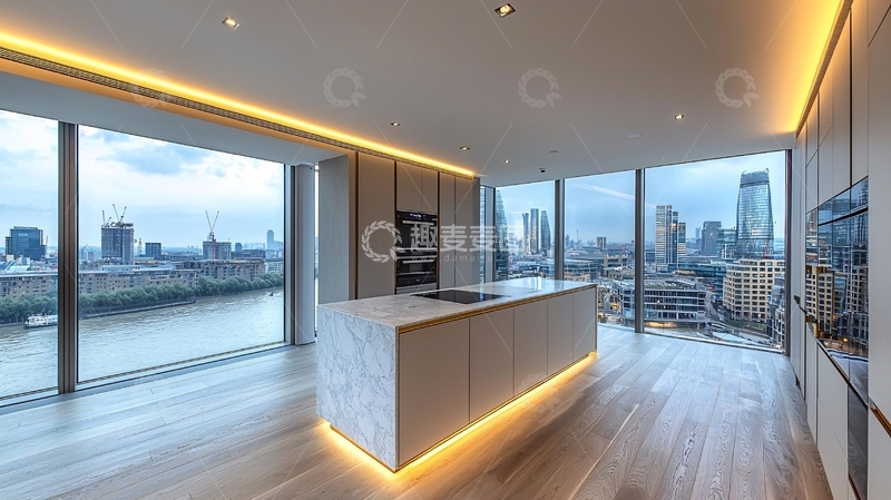 高清大图下载【趣麦麦图】伦敦城市景观厨房