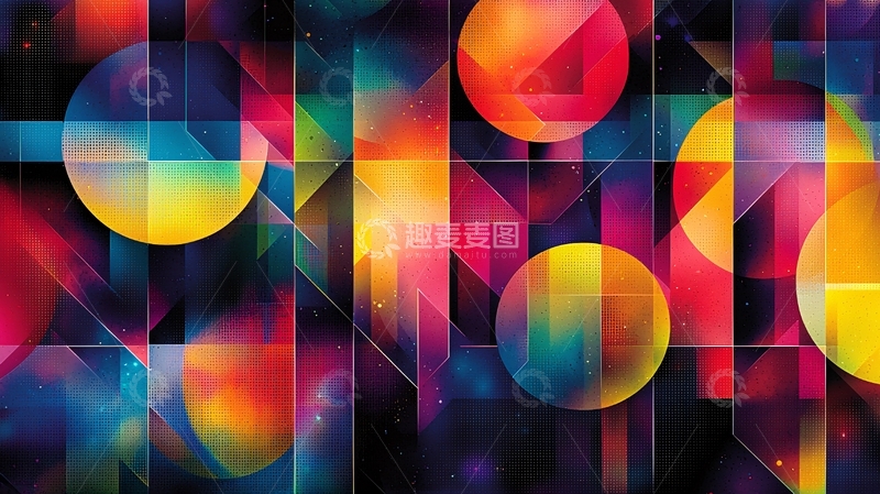 高清大图下载【趣麦麦图】抽象几何图形