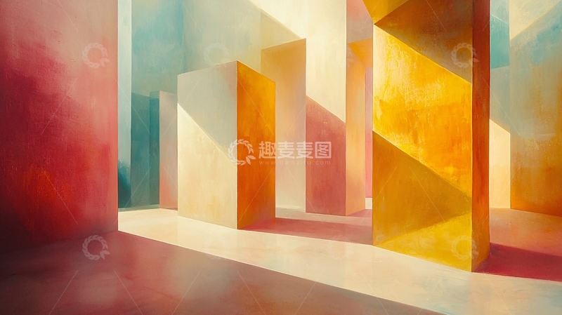 高清大图下载【趣麦麦图】抽象几何建筑