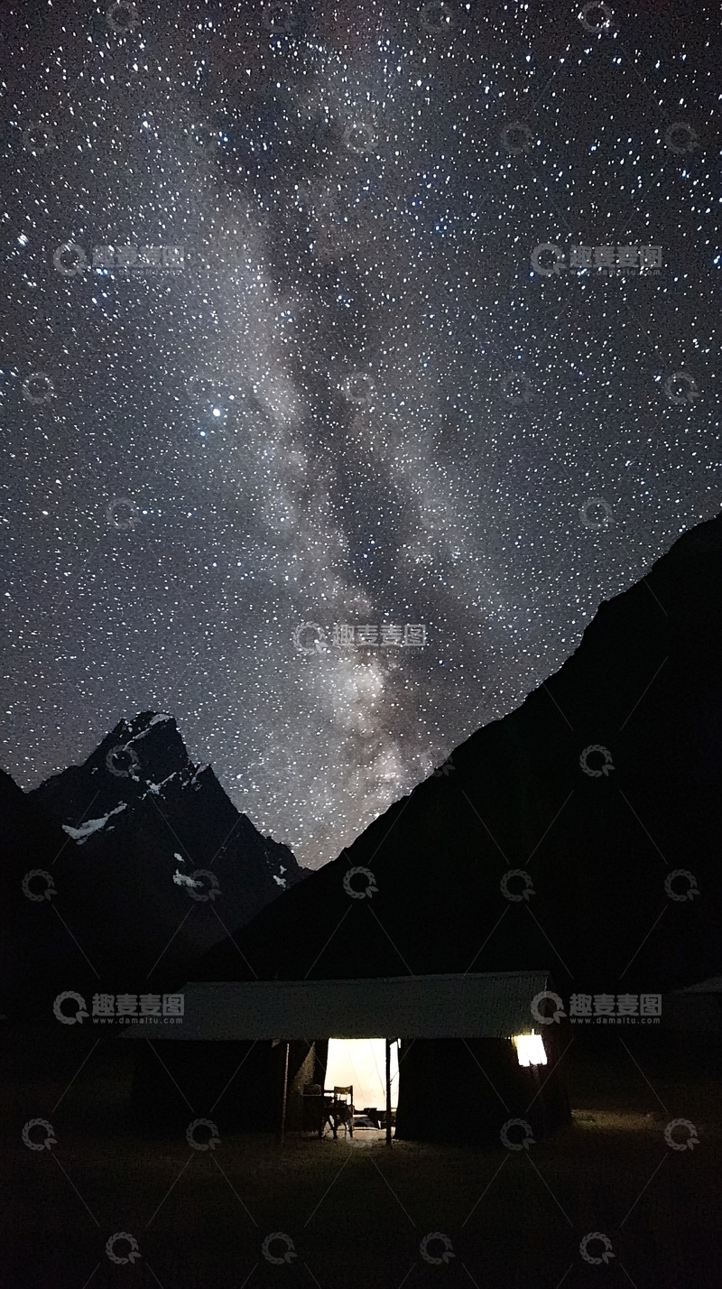 高清大图下载【趣麦麦图】星空下的帐篷