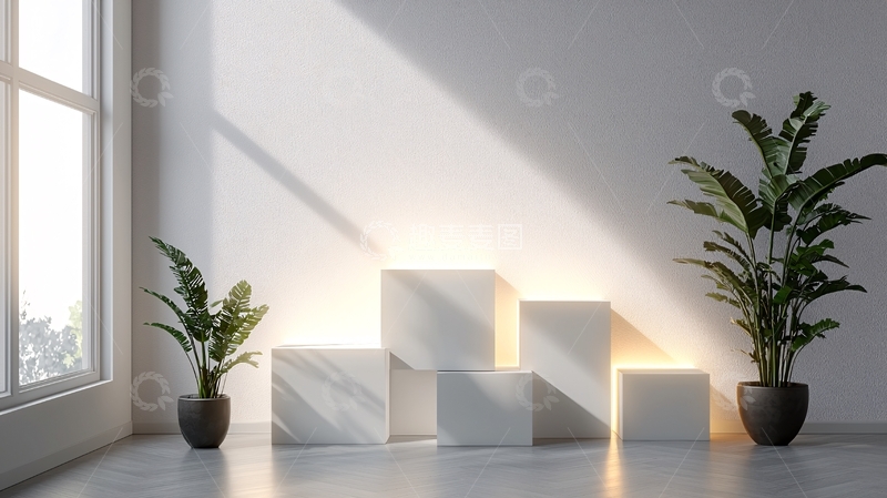 高清大图下载【趣麦麦图】极简风格室内场景