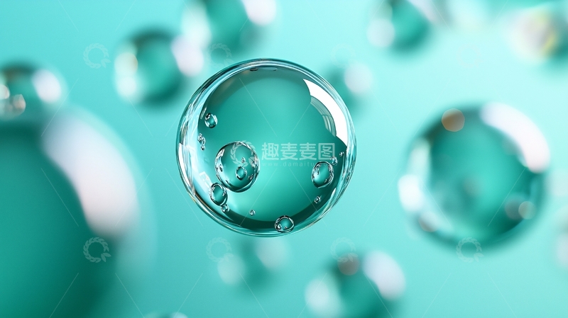 高清大图下载【趣麦麦图】水滴悬浮的特写