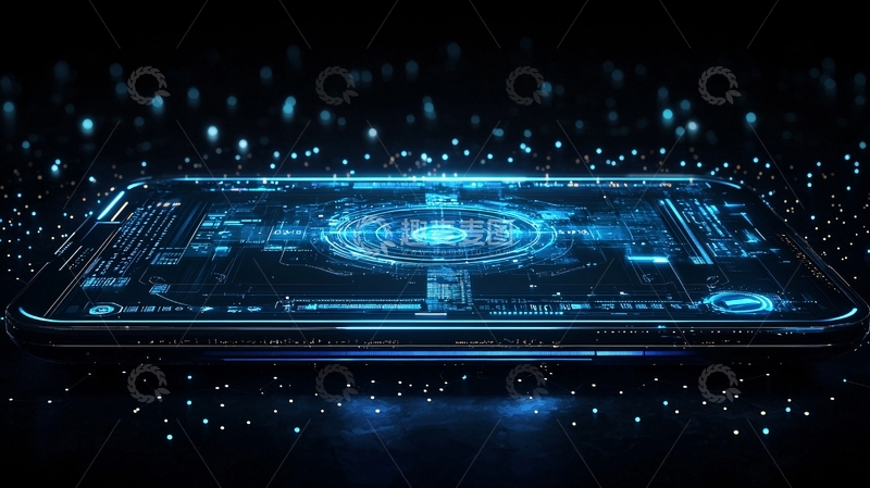 高清大图下载【趣麦麦图】科技感手机界面