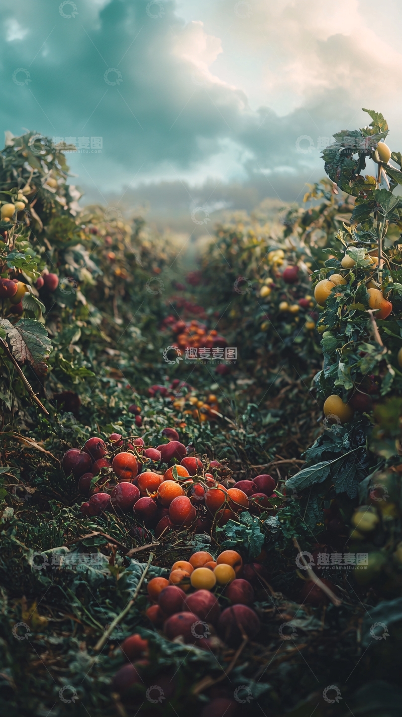 高清大图下载【趣麦麦图】番茄田