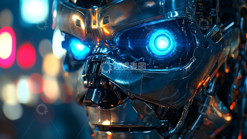 高清大图下载【趣麦麦图】未来科技感机器人