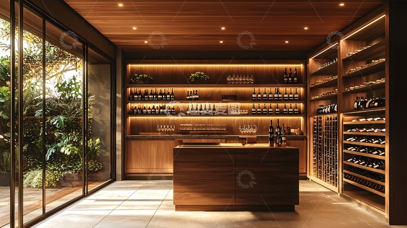 高清大图下载【趣麦麦图】现代简约酒窖