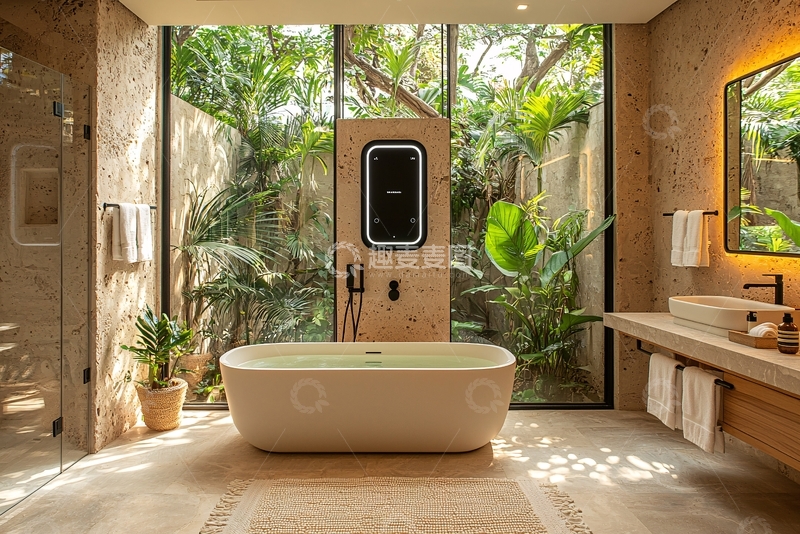 高清大图下载【趣麦麦图】现代简约风格浴室