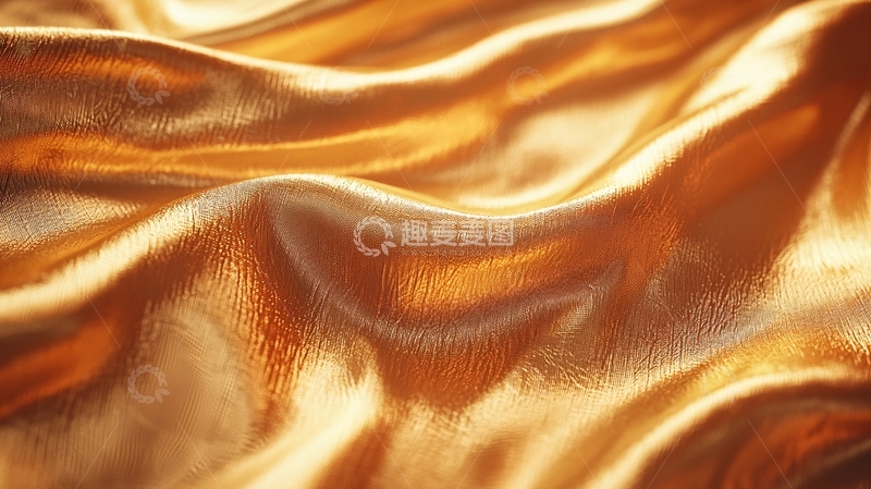 高清大图下载【趣麦麦图】金色丝绸质感