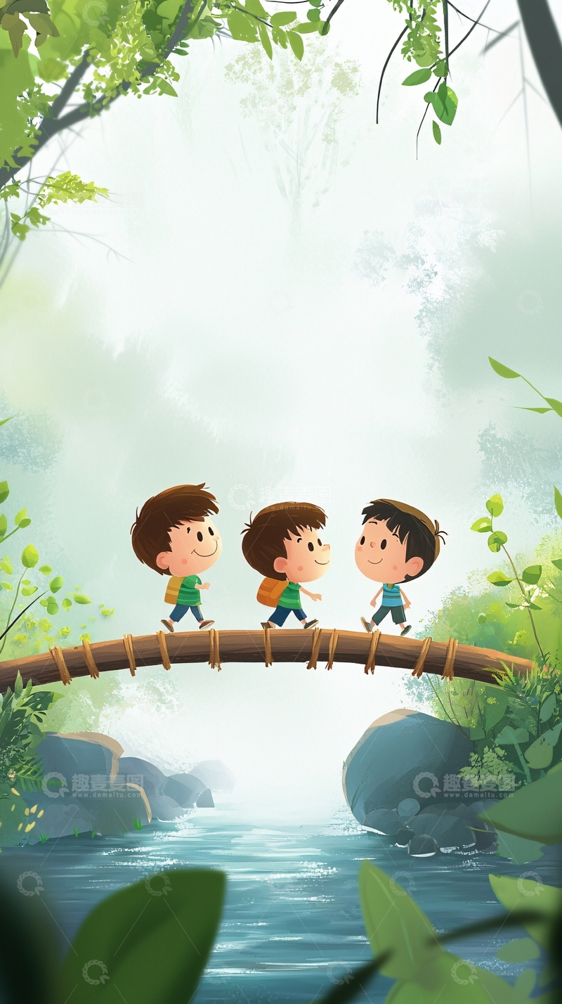 高清大图下载【趣麦麦图】卡通儿童