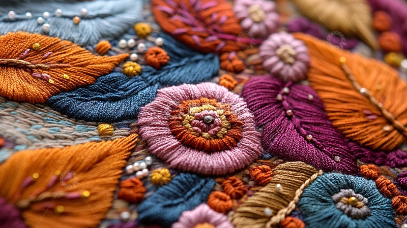 高清大图下载【趣麦麦图】精美手工刺绣