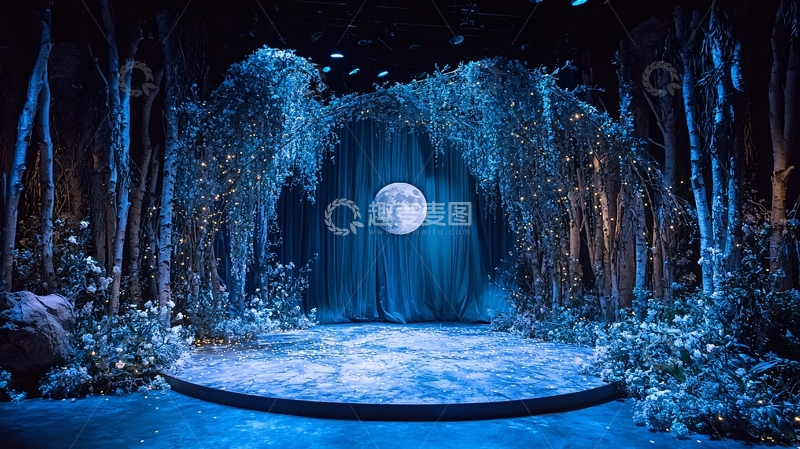 高清大图下载【趣麦麦图】梦幻月光森林婚礼舞台