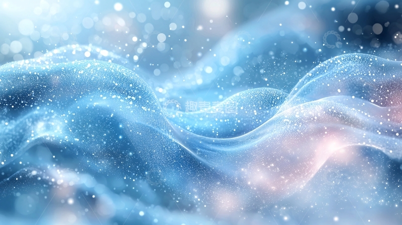 高清大图下载【趣麦麦图】蓝色梦幻轻柔飘逸