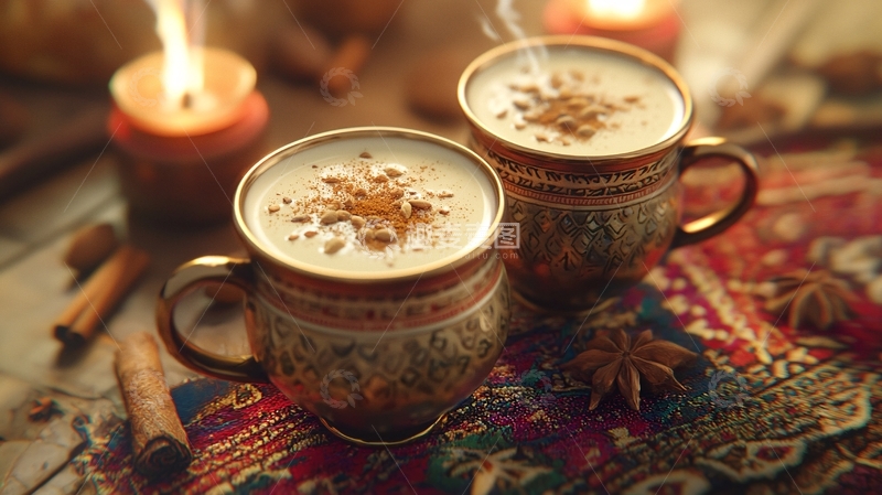 高清大图下载【趣麦麦图】暖暖香浓的蛋酒