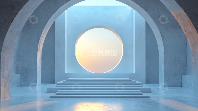 高清大图下载【趣麦麦图】极简风格建筑室内设计