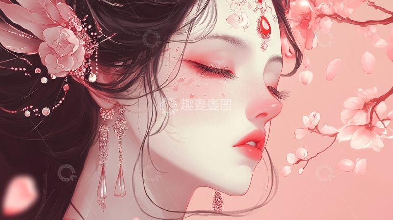 高清大图下载【趣麦麦图】古风美女