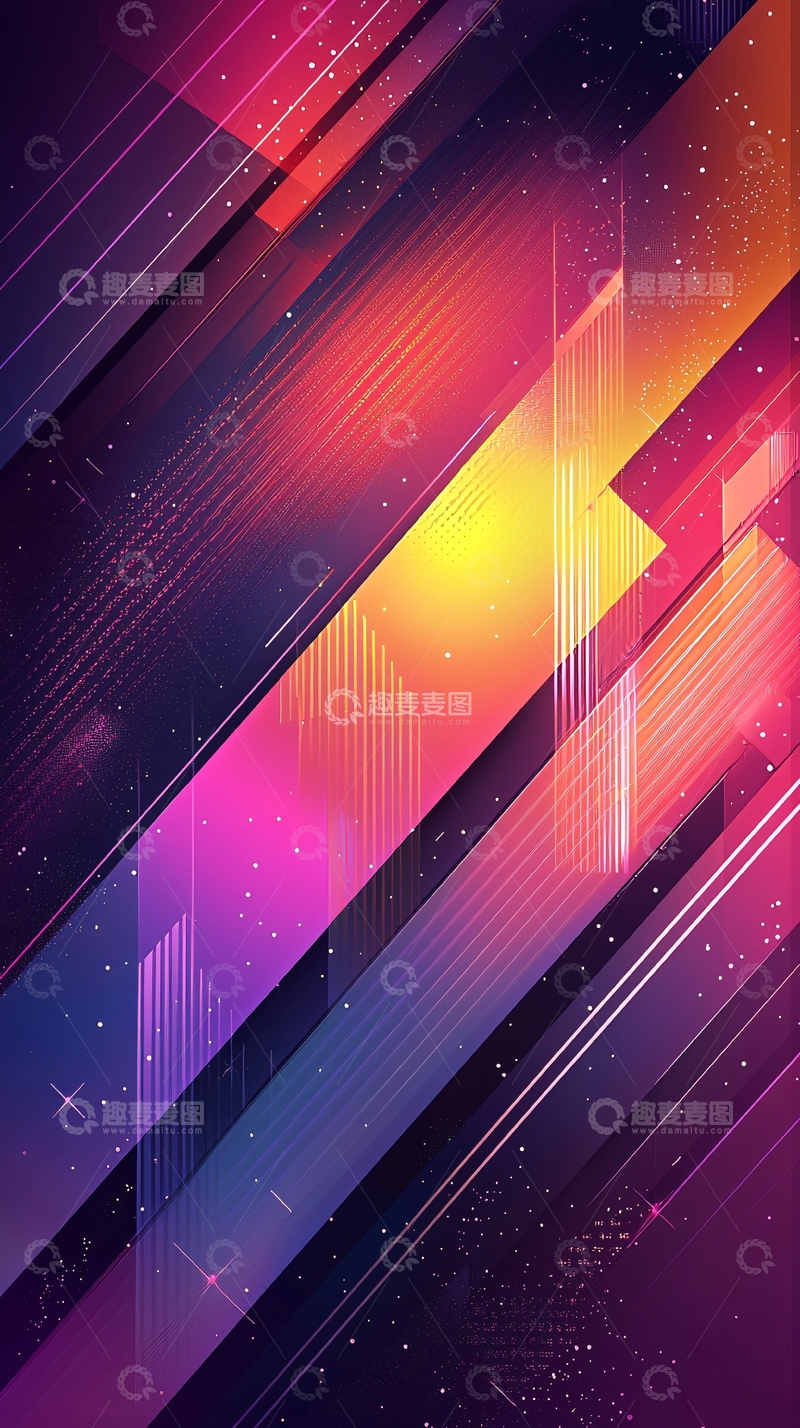 高清大图下载【趣麦麦图】抽象几何背景