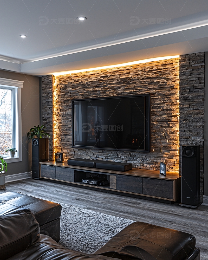高清大图下载【趣麦麦图】电视背景墙