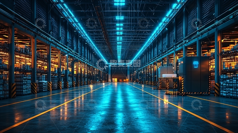 高清大图下载【趣麦麦图】现代化智能仓库