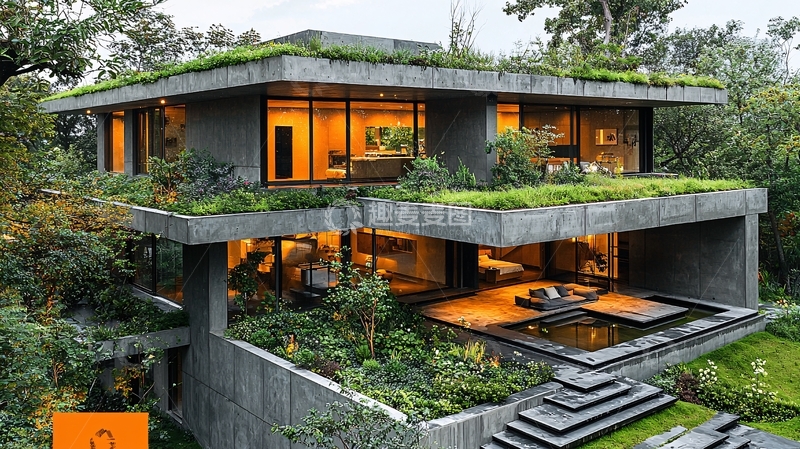高清大图下载【趣麦麦图】现代风格别墅