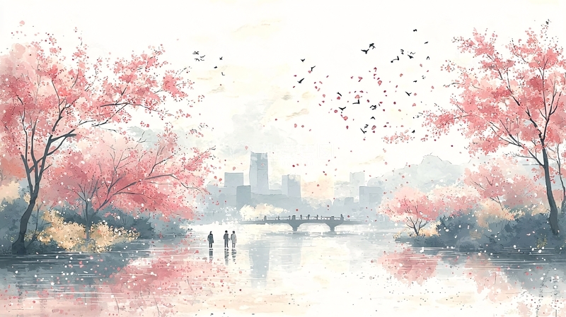 高清大图下载【趣麦麦图】粉色樱花