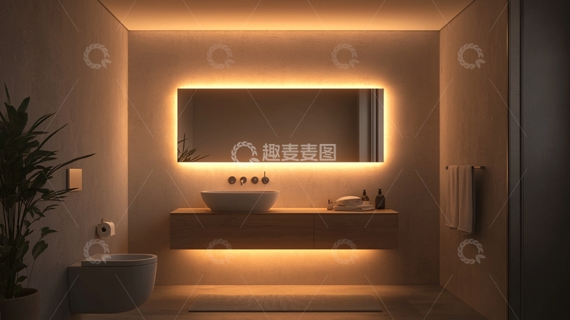 高清大图下载【趣麦麦图】极简主义浴室