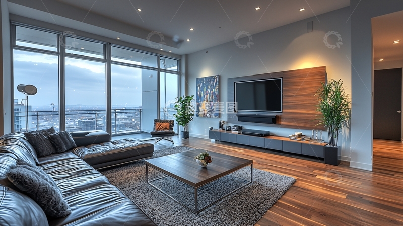 高清大图下载【趣麦麦图】现代简约客厅设计