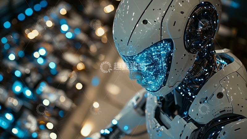 高清大图下载【趣麦麦图】未来感机器人