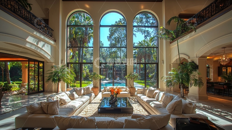 高清大图下载【趣麦麦图】高端别墅客厅