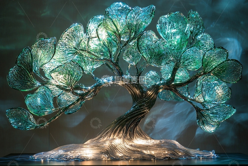 高清大图下载【趣麦麦图】梦幻玻璃树