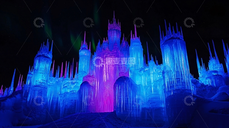 高清大图下载【趣麦麦图】冰雪奇缘冰宫