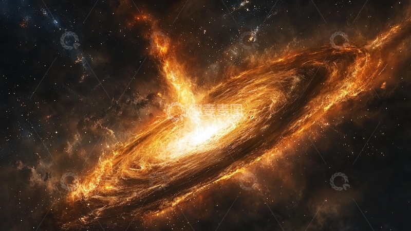高清大图下载【趣麦麦图】宇宙火焰漩涡