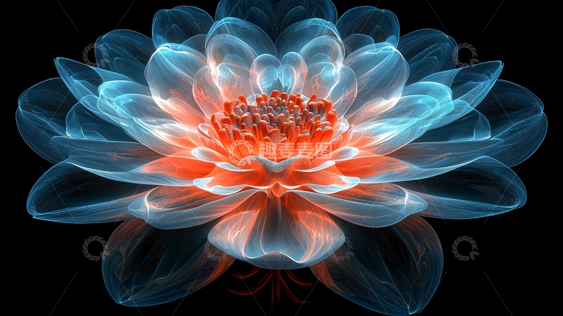 高清大图下载【趣麦麦图】蓝光莲花
