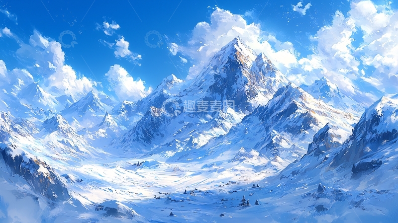 高清大图下载【趣麦麦图】雪山