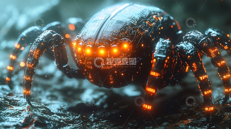 高清大图下载【趣麦麦图】机械蜘蛛