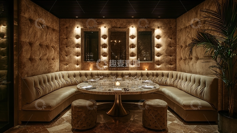 高清大图下载【趣麦麦图】豪华卡座餐厅