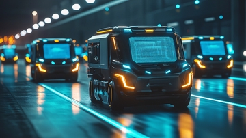 未来城市自动驾驶货车