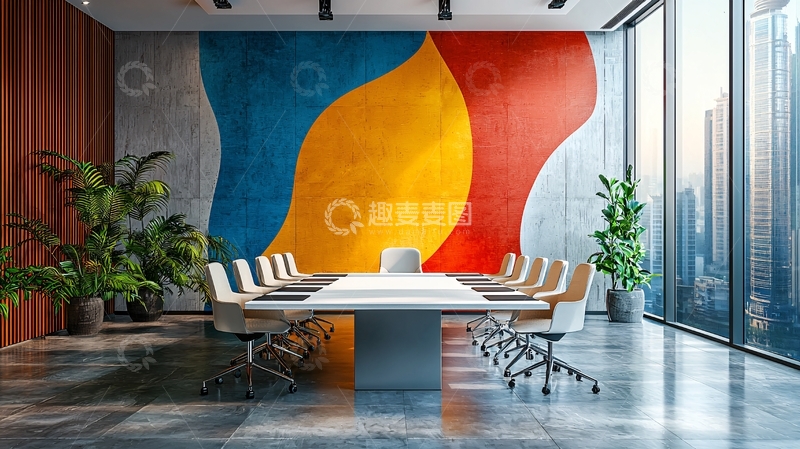 高清大图下载【趣麦麦图】现代化会议室