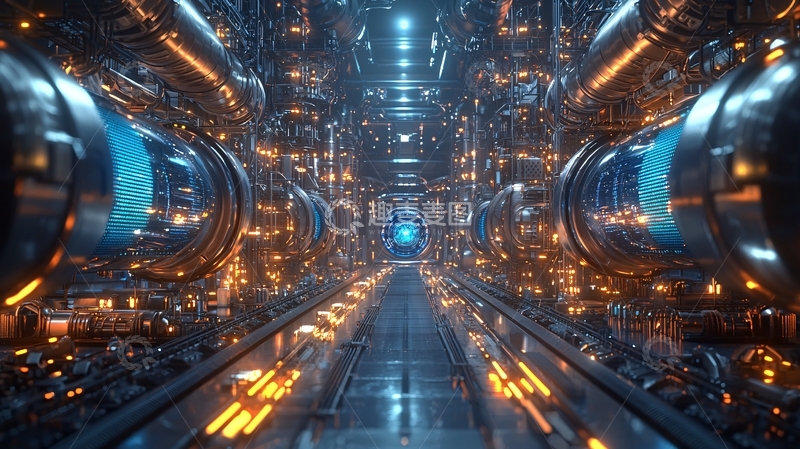 高清大图下载【趣麦麦图】未来科技感长廊