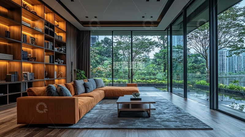 高清大图下载【趣麦麦图】现代简约风格客厅25