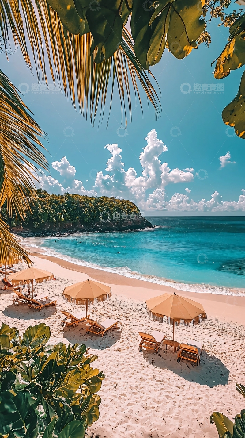 高清大图下载【趣麦麦图】热带海滩度假胜地