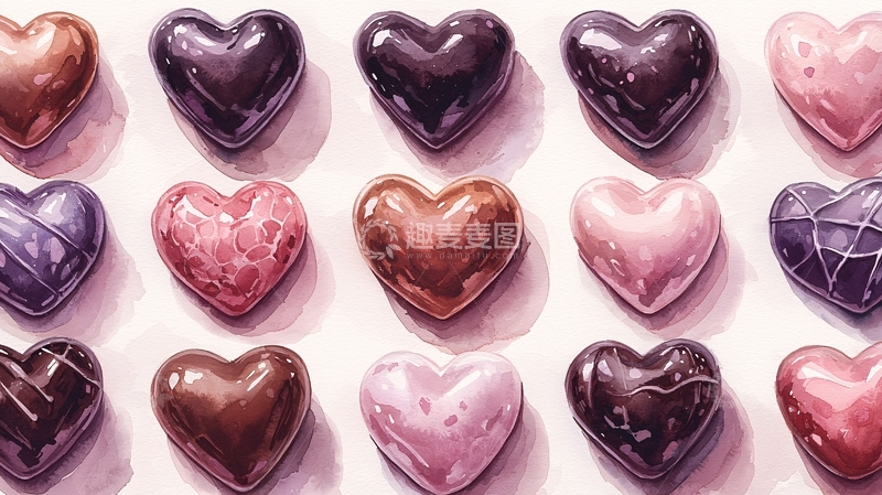 高清大图下载【趣麦麦图】爱心巧克力