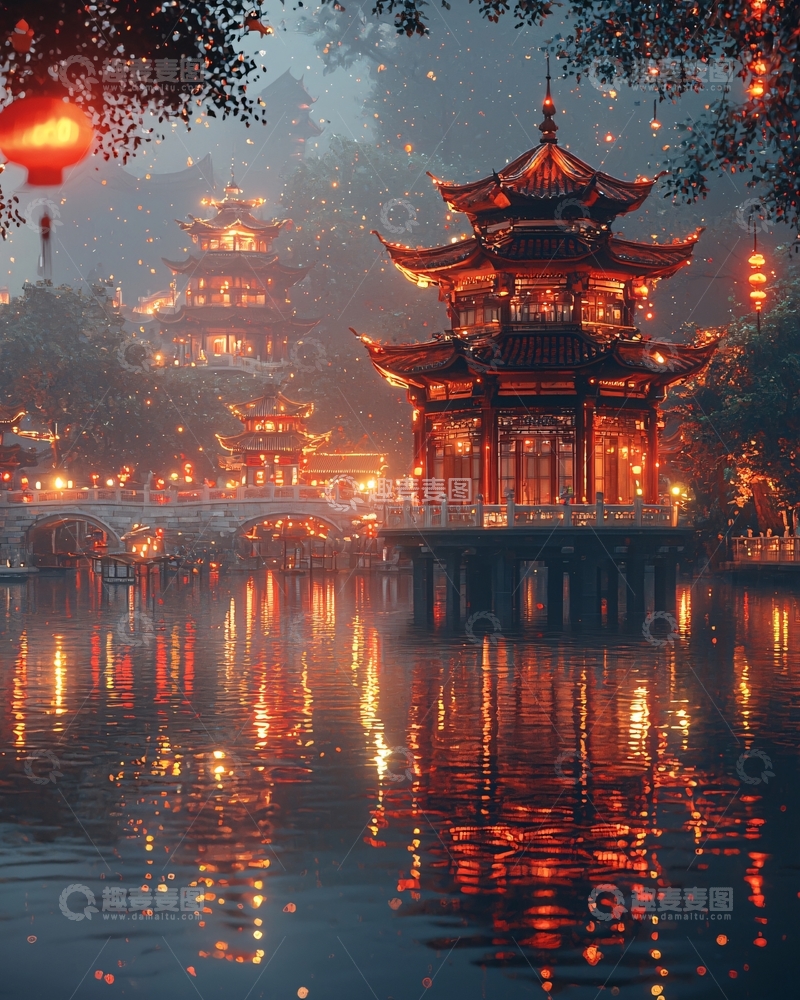 高清大图下载【趣麦麦图】水墨江南