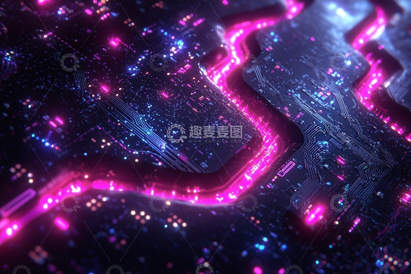 高清大图下载【趣麦麦图】科技感电路板