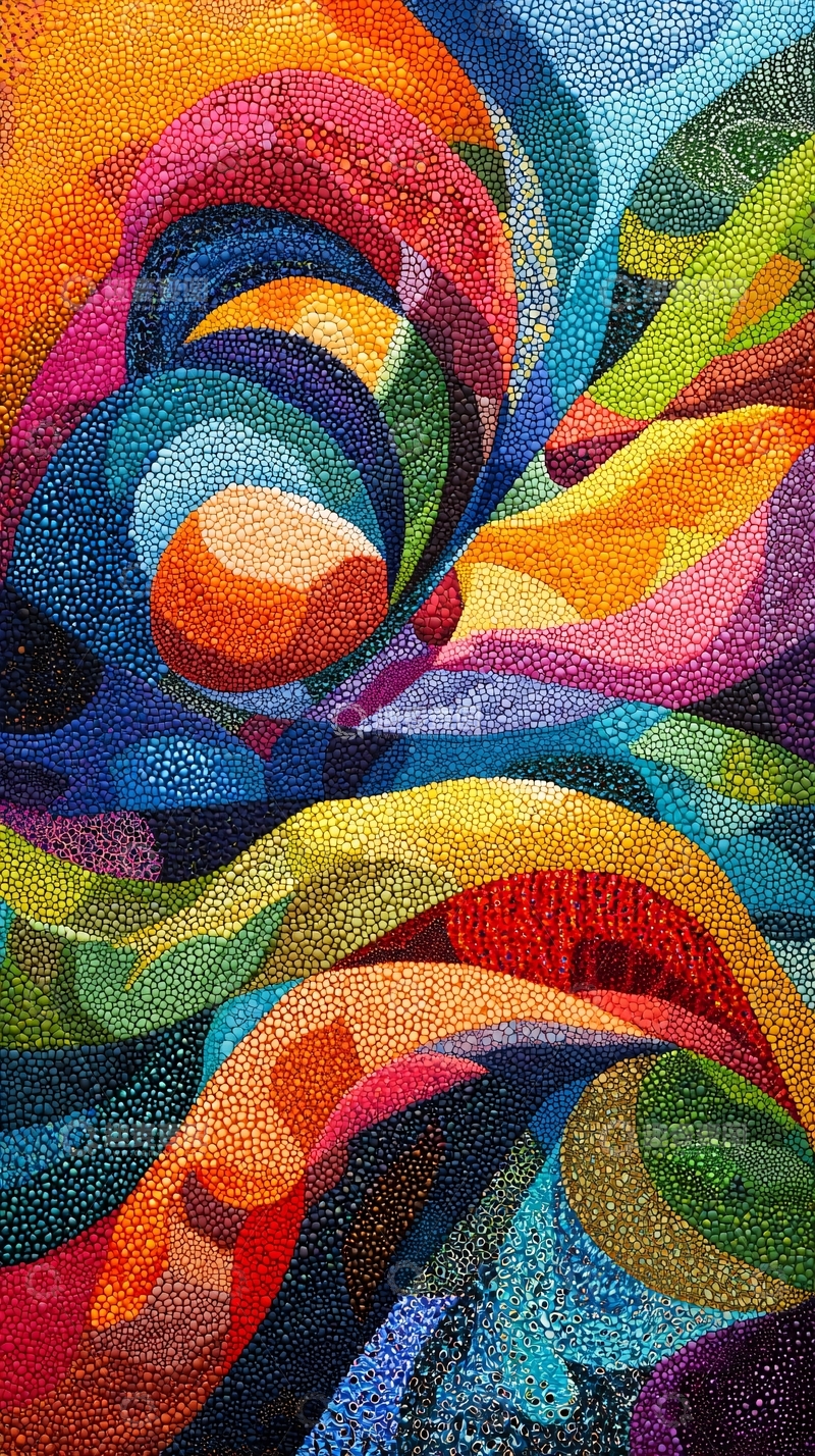 高清大图下载【趣麦麦图】抽象彩色漩涡