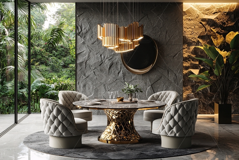 高清大图下载【趣麦麦图】现代轻奢餐厅