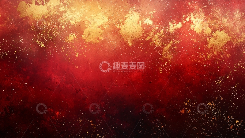 高清大图下载【趣麦麦图】红金色抽象背景