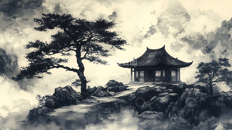 高清大图下载【趣麦麦图】水墨画