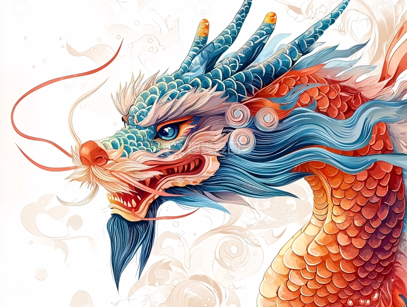 高清大图下载【趣麦麦图】蓝色鳞片