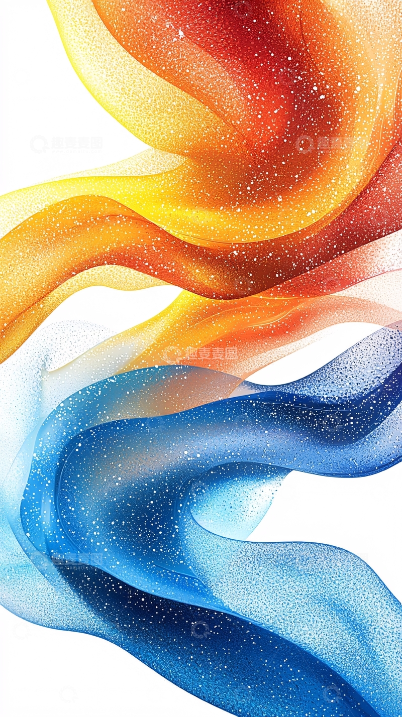 高清大图下载【趣麦麦图】彩色丝绸飘带