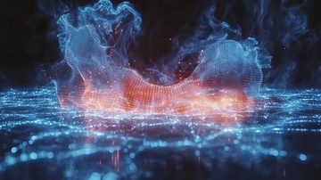 蓝光火焰能量特效